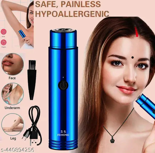 Mini Electric Shaver | Pocket Size Waterproof Razor Washable Portable Shaving Beard Trimmer Rechargeable Men and Women Shaver