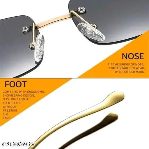 Pironixx MC Stan-Inspired Rectangular Sunglasses For Men Women - Get the Celebrity Look