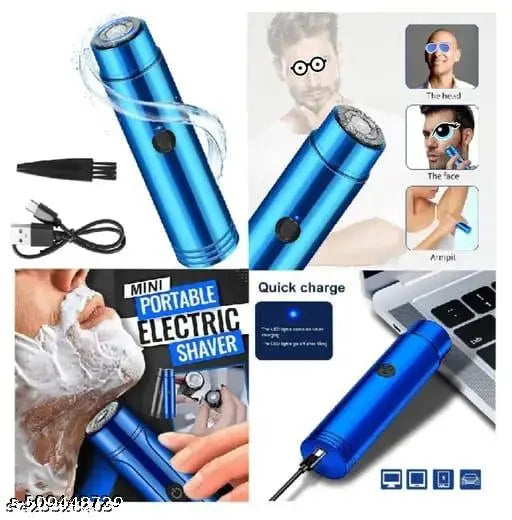 Mini Electric Shaver | Pocket Size Waterproof Razor Washable Portable Shaving Beard Trimmer Rechargeable Men and Women Shaver