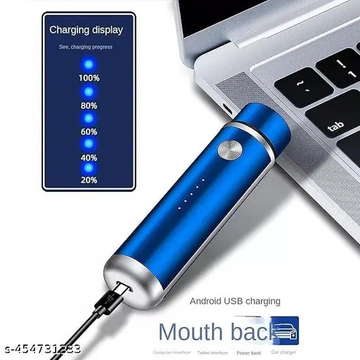 Portable Mini Shaver Cordless Hair Clipper | USB Rechargeable Stainless Steel Grooming Kit for Men | Beard, Nose & Ear Trimmer | 45-Min Run Time