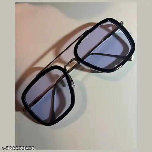 Hype Type Eyewear Stylish Stark Style Blue Lens Sunglasses Perfect For Both Men and Women.