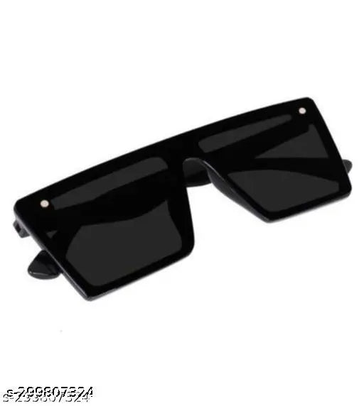 Styles Unique Men’s Rectangular Sunglasses – Black Fiber Frame