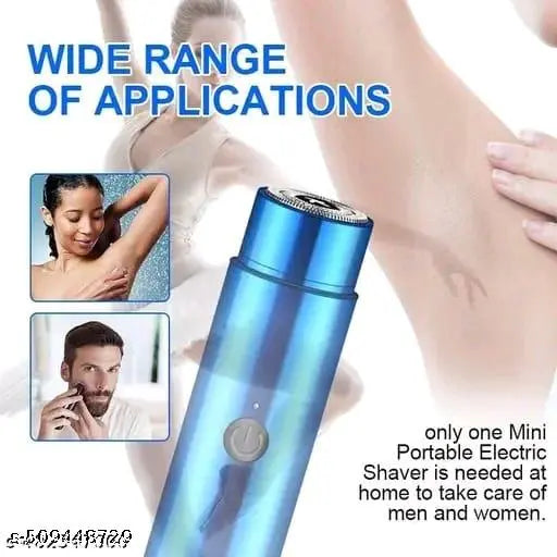 Mini Electric Shaver | Pocket Size Waterproof Razor Washable Portable Shaving Beard Trimmer Rechargeable Men and Women Shaver