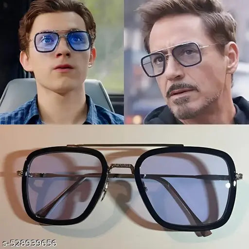 Hype Type Eyewear Stylish Stark Style Blue Lens Sunglasses Perfect For Both Men and Women.