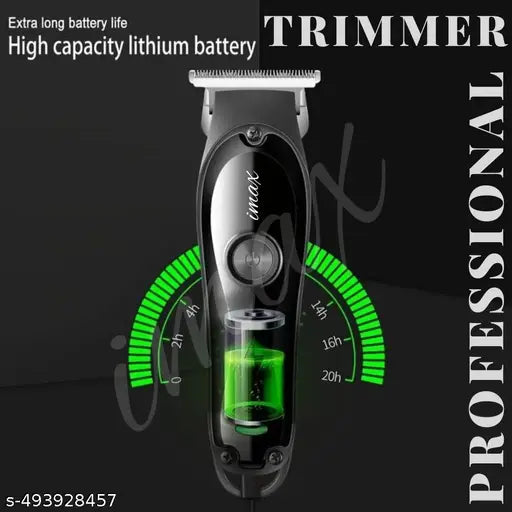 Professional Hair & Beard Trimmer with Digital Display – High-Capacity Lithium Battery Cordless | Rechargeable | Precision Cutting | Stylish Design