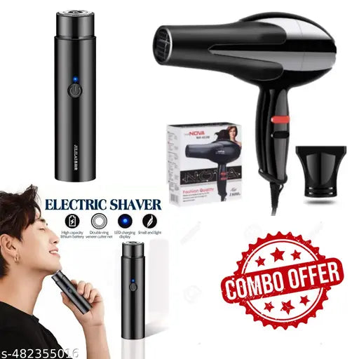 Professional Hair Dryer & Trimmer Combo – Pack of 2 | For Hair Drying & Trimming